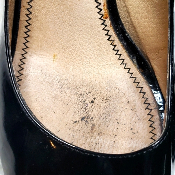 Nordstrom BP Peekaboo Black Patent Peep toe - Picture 4 of 10